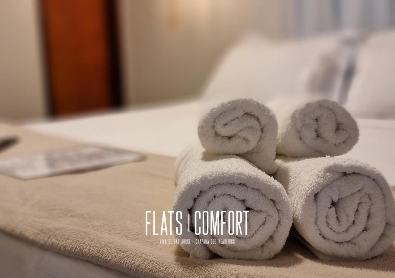 Novidade Flats Comfort Na Vila De Sao Jorge - Chapada Dos Veadeiros Hotel Exterior photo