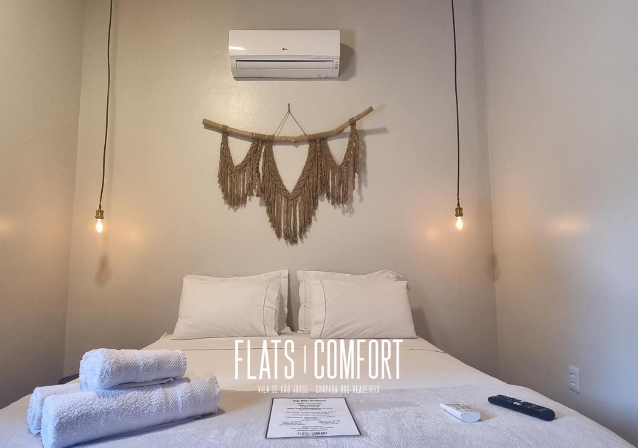 Novidade Flats Comfort Na Vila De Sao Jorge - Chapada Dos Veadeiros Hotel Exterior photo